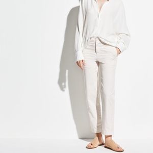 Vince Washed Stretch-Cotton Pant